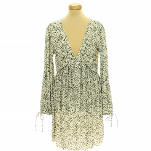 H&M virágmintás pliszírozott ruha