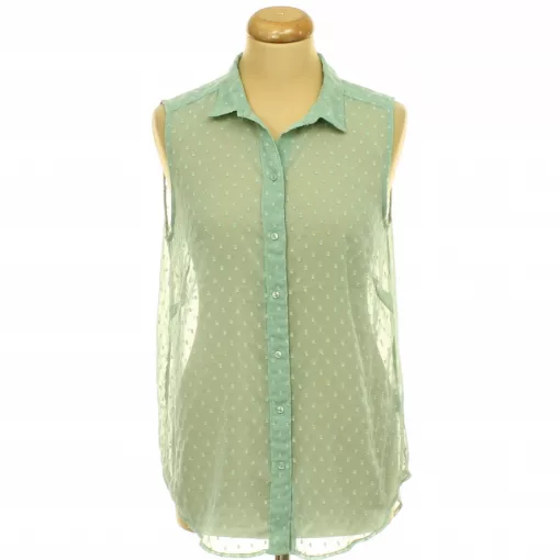 H&M zöld muszlin ing