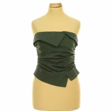 Shein cipzáras ráncolt top