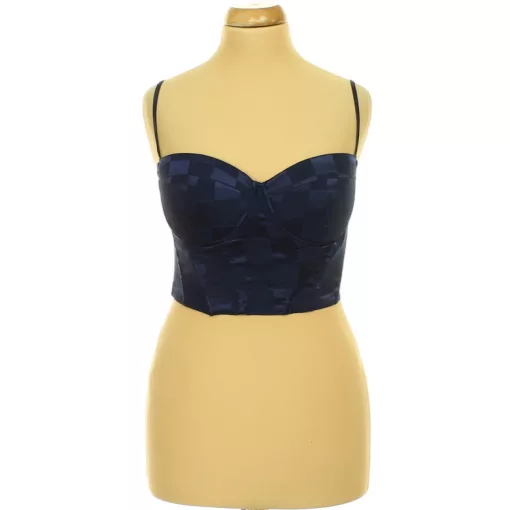 Shein kockás corset top