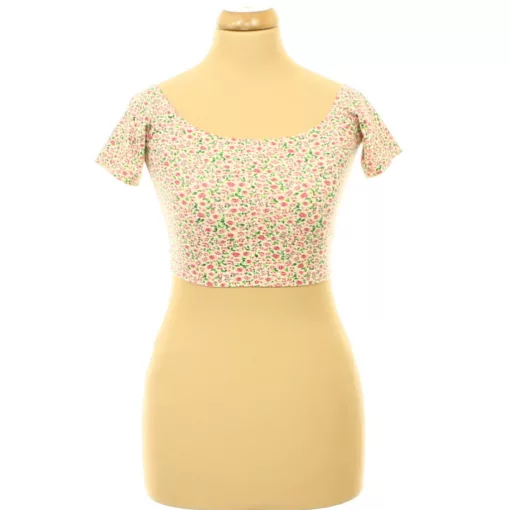 American Apparel virágmintás top