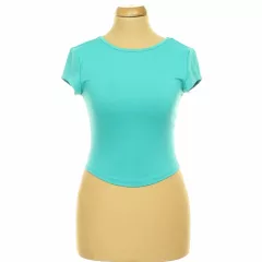 Shein türkizkék top