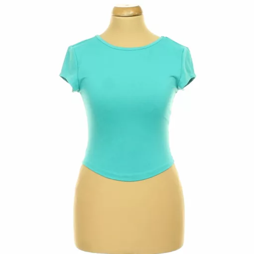 Shein türkizkék top