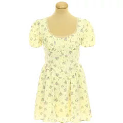 Boohoo virágmintás sárga ruha