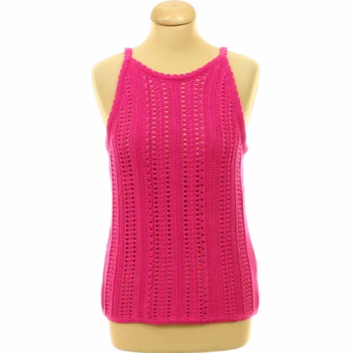 Next pink lyukacsos kötésű felső