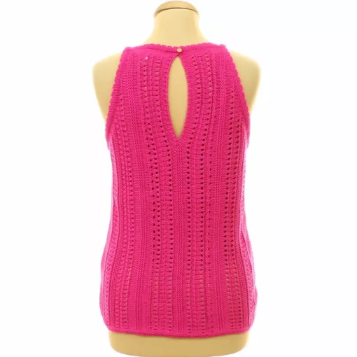 Next pink lyukacsos kötésű felső
