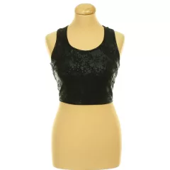 Guess mintás neccbetétes sport top