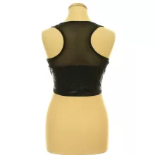 Guess mintás neccbetétes sport top