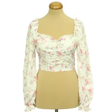 Shein virágmintás corset top