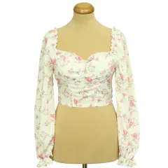 Shein virágmintás corset top