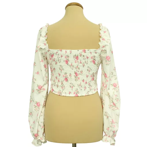 Shein virágmintás corset top