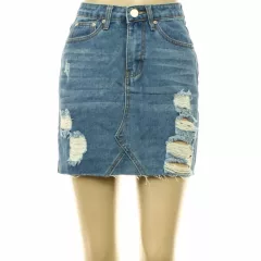Boohoo szaggatott farmerszoknya
