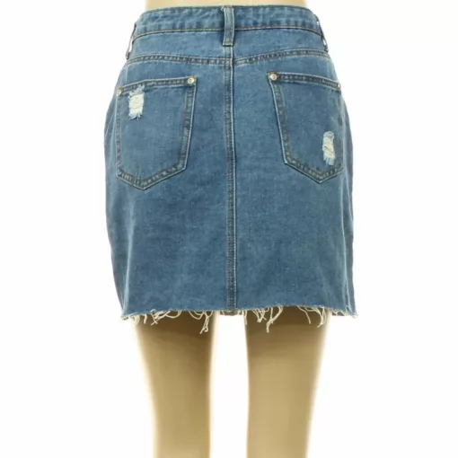 Boohoo szaggatott farmerszoknya