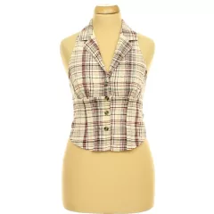 Fishbone kockás top