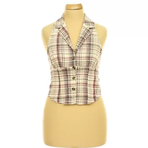 Fishbone kockás top