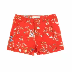 Amisu virágmintás piros short