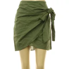 Shein khakizöld pamutvászon szoknya