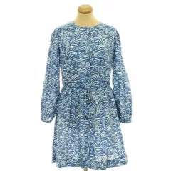 H&M mintás lenkeverék ruha