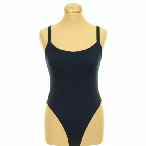 Shein sötétkék bordázott body