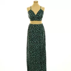 Shein leopárdmintás top-szoknya szett