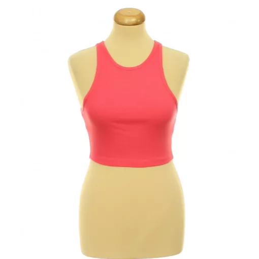 Zara pink bordázott elasztikus top