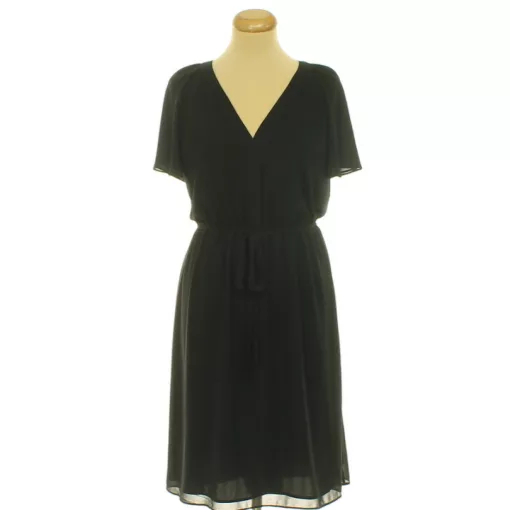 H&M fekete muszlin ruha