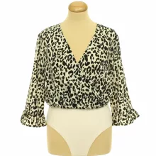 Boohoo leopárdmintás ingbody