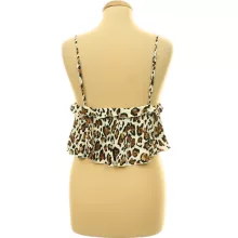 Fishbone leopárdmintás top