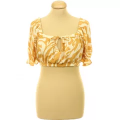 H&M mintás viszkóz top