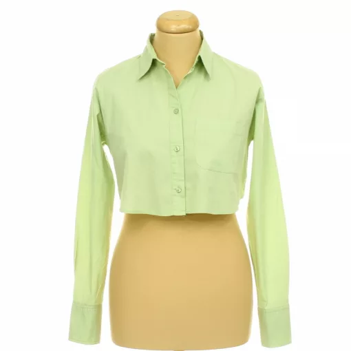 H&M zöld crop ing