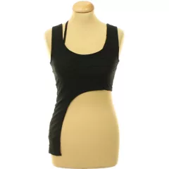 Pretty Little Thing fekete aszimmetrikus top