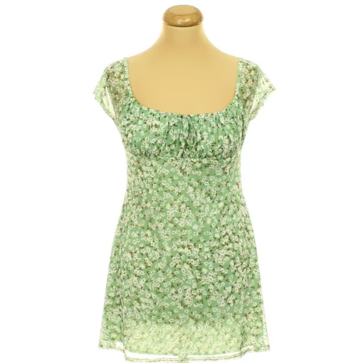 Asos virágmintás zöld miniruha