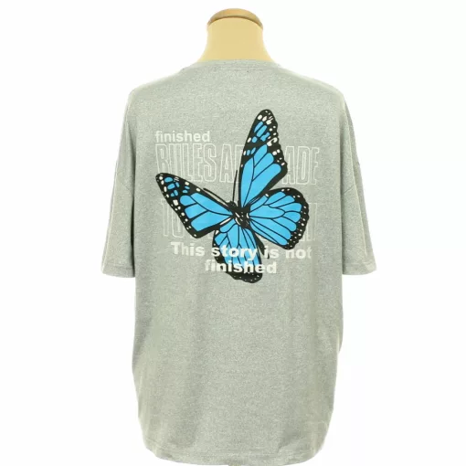 Shein mintás szürke oversize póló