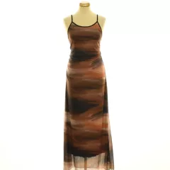 Shein mintás necc maxi ruha