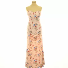 Boohoo virágmintás corset maxi ruha