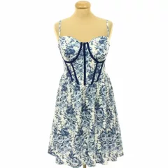 Shein virágmintás corset ruha