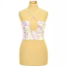 Zara színes keresztpántos top