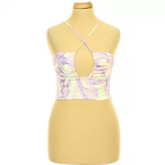 Zara színes keresztpántos top