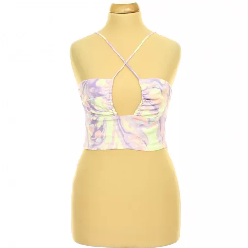 Zara színes keresztpántos top