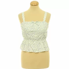 Zara gumírozott virágmintás top