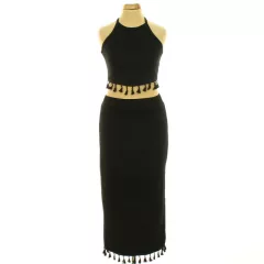 Shein rojtos fekete top-szoknya szett