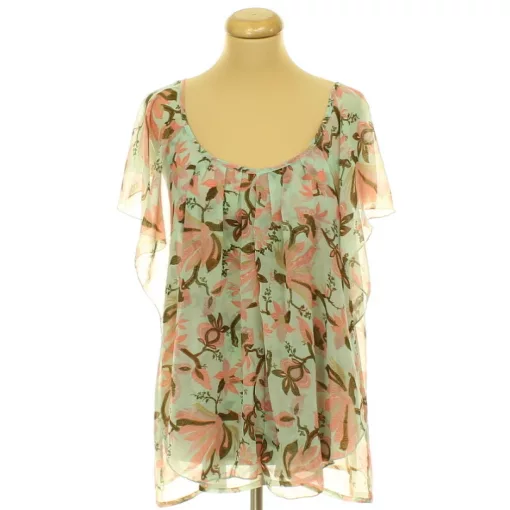 H&M mintás muszlin blúz
