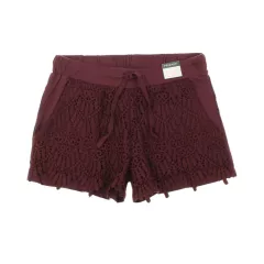 Primark bordó horgolt csipkés short