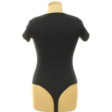Primark fekete bordázott elasztikus body