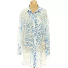 H&M mintás lenkeverék ing