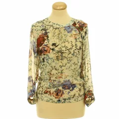Topshop mintás nyitott hátú blúz