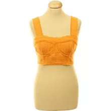 H&M narancssárga buklészövet top