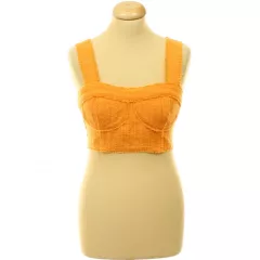 H&M narancssárga buklészövet top