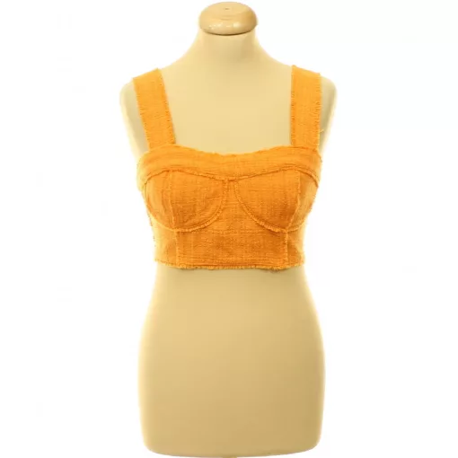 H&M narancssárga buklészövet top