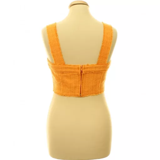 H&M narancssárga buklészövet top